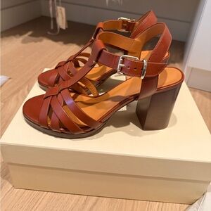Sezane Florence Strappy Block Heels